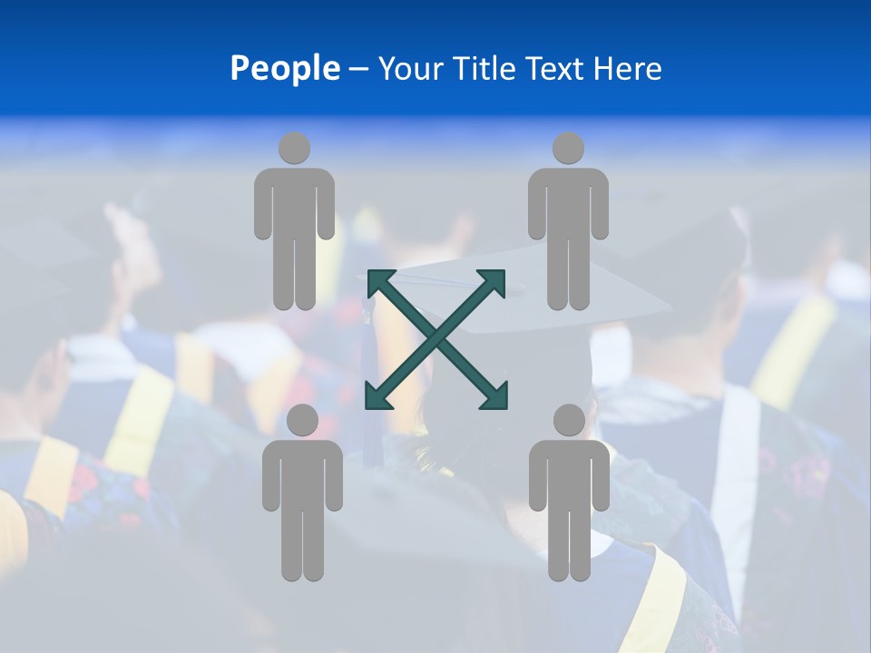 Male Gown Listen PowerPoint Template