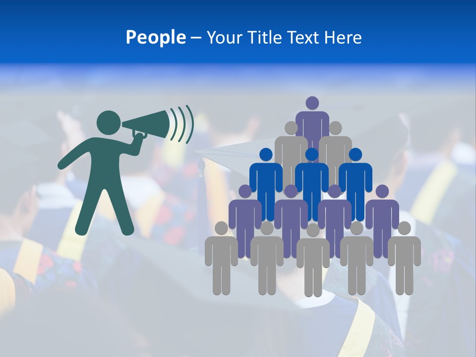 Male Gown Listen PowerPoint Template