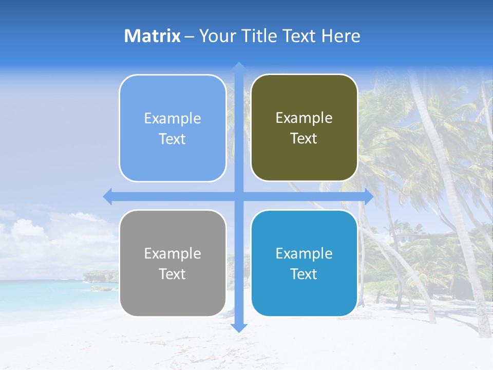 Island Quietness Cove PowerPoint Template