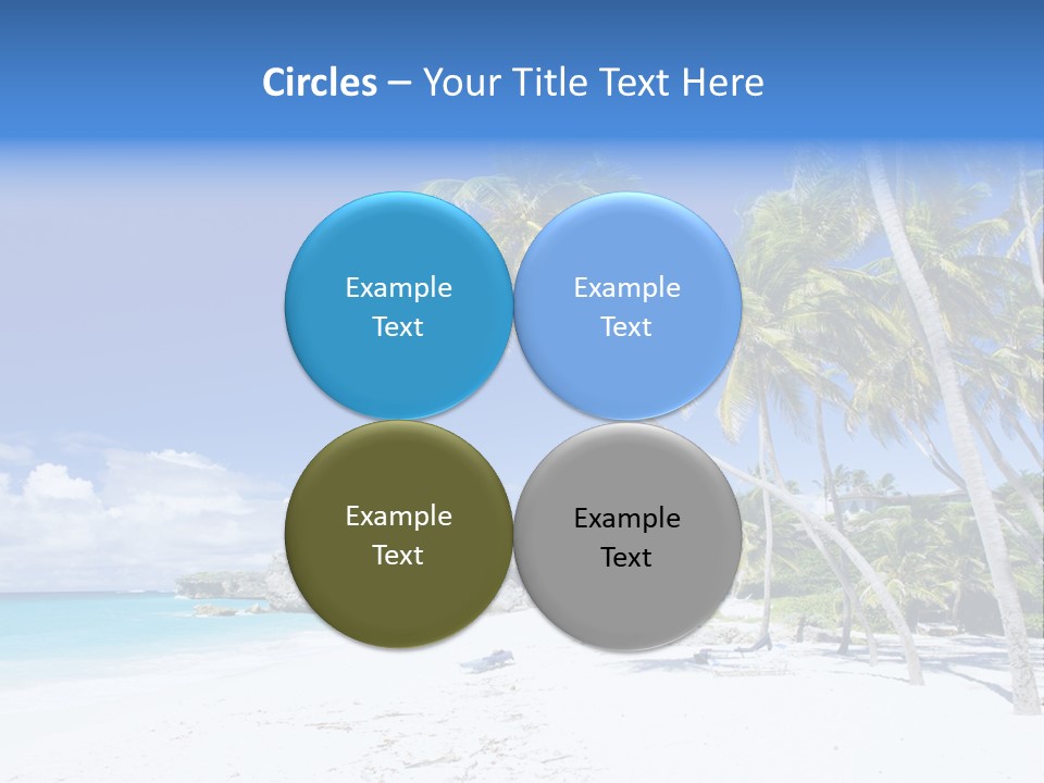 Island Quietness Cove PowerPoint Template