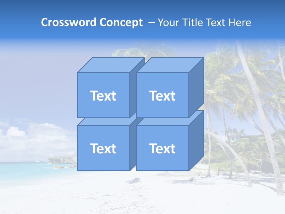Island Quietness Cove PowerPoint Template