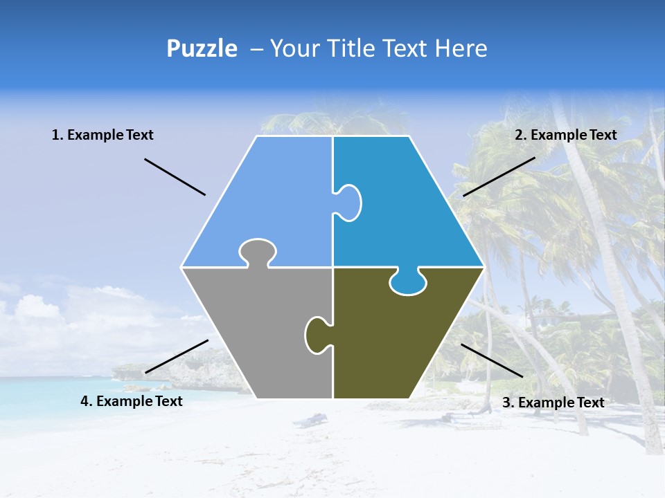 Island Quietness Cove PowerPoint Template