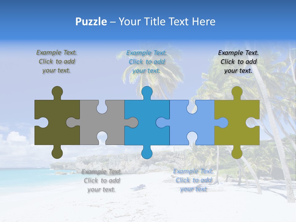 Island Quietness Cove PowerPoint Template