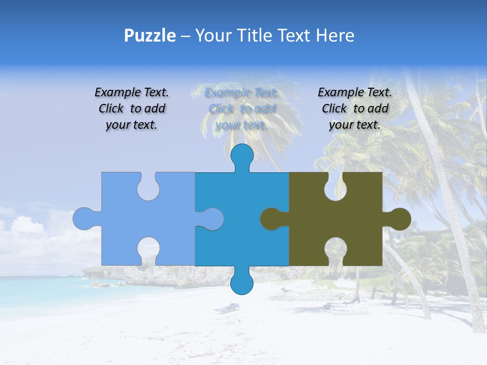 Island Quietness Cove PowerPoint Template