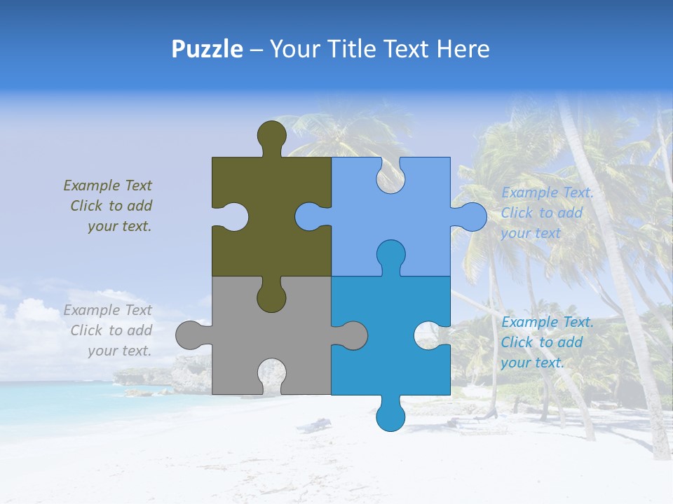 Island Quietness Cove PowerPoint Template