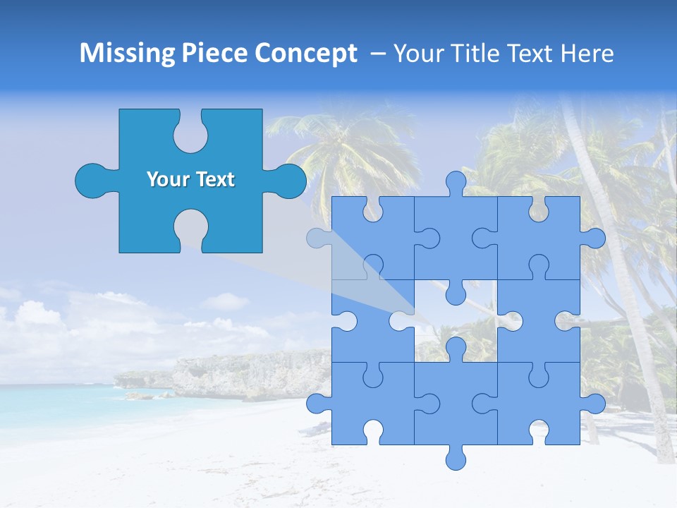 Island Quietness Cove PowerPoint Template