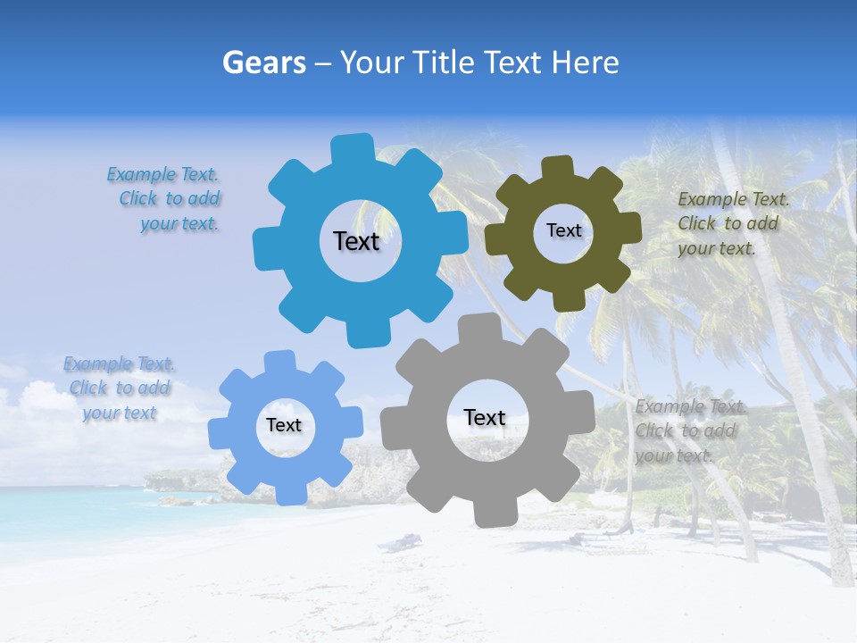 Island Quietness Cove PowerPoint Template