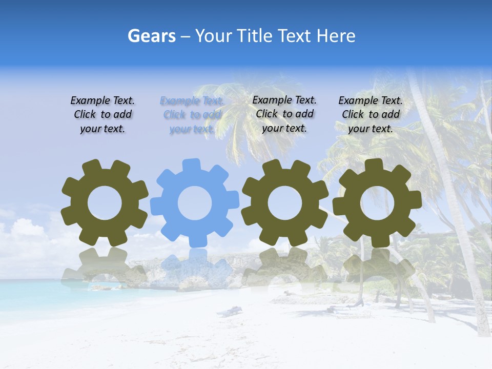 Island Quietness Cove PowerPoint Template
