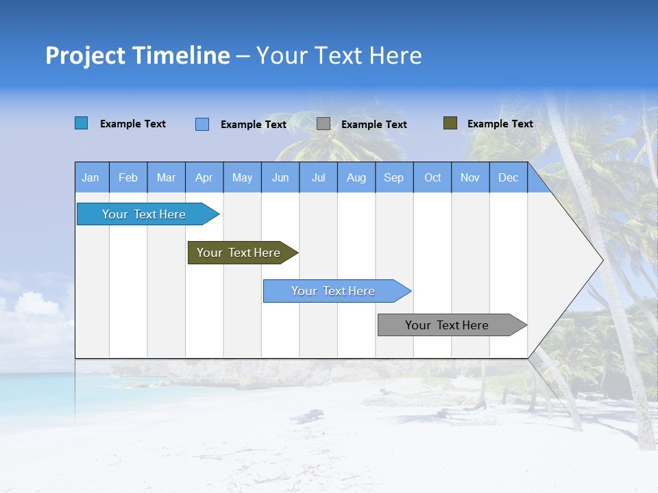 Island Quietness Cove PowerPoint Template