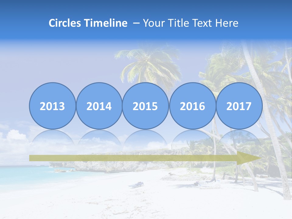 Island Quietness Cove PowerPoint Template