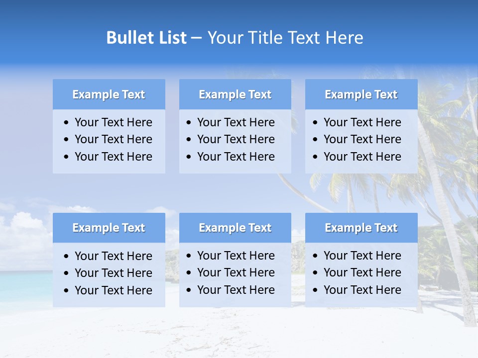 Island Quietness Cove PowerPoint Template