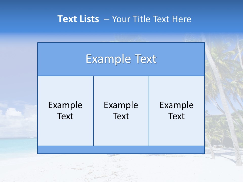 Island Quietness Cove PowerPoint Template