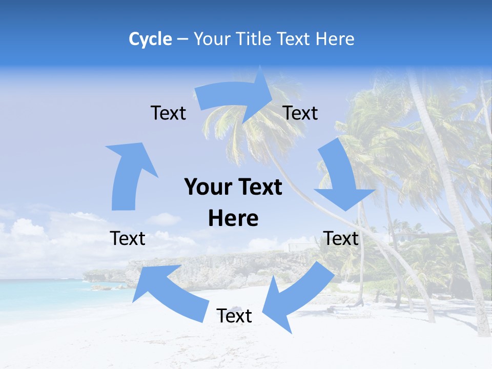 Island Quietness Cove PowerPoint Template