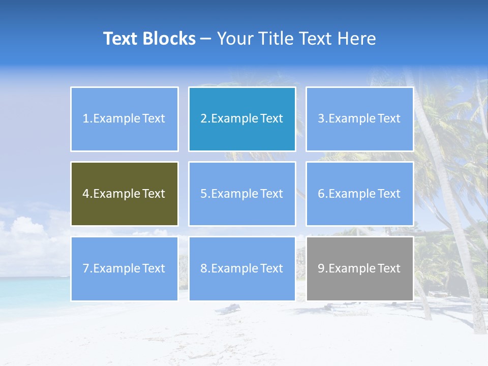 Island Quietness Cove PowerPoint Template