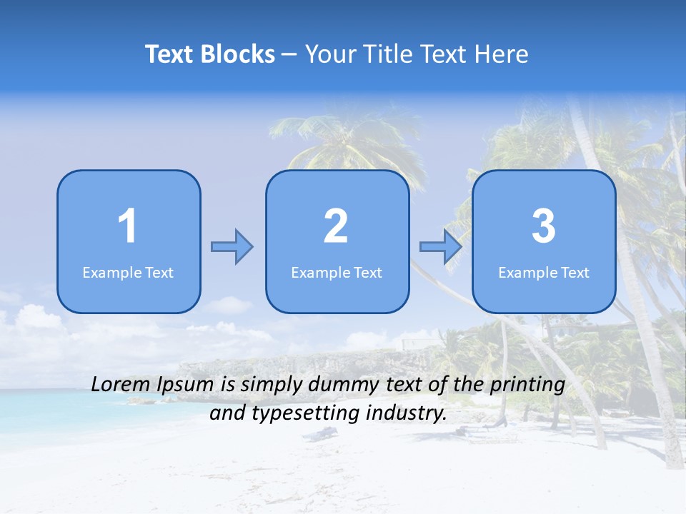 Island Quietness Cove PowerPoint Template