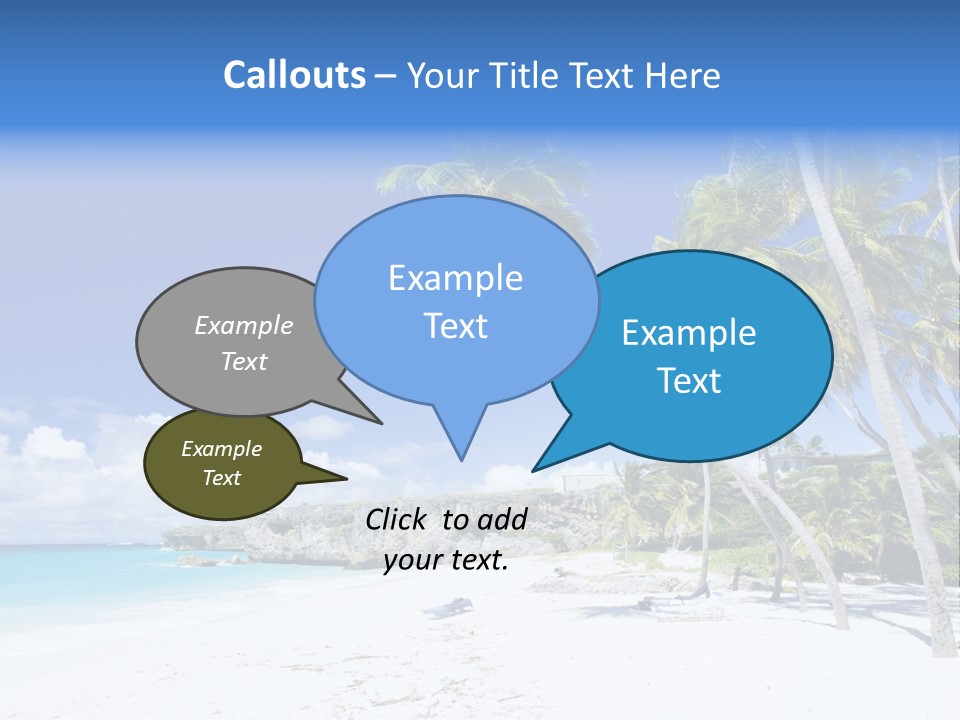 Island Quietness Cove PowerPoint Template