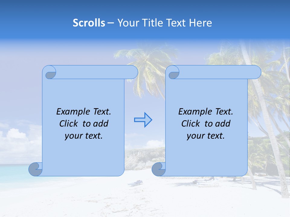 Island Quietness Cove PowerPoint Template