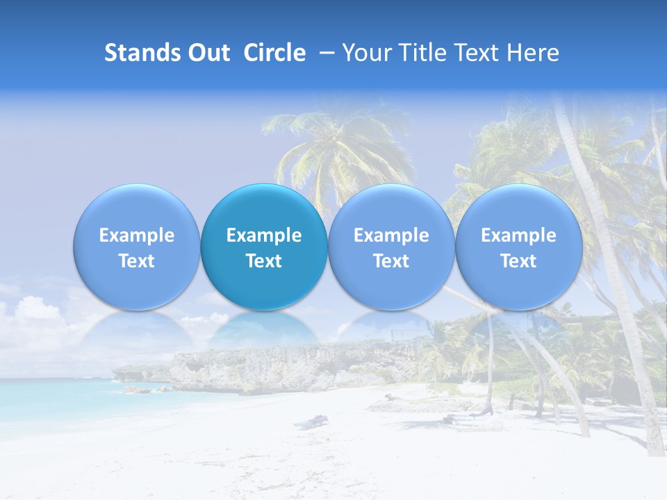 Island Quietness Cove PowerPoint Template
