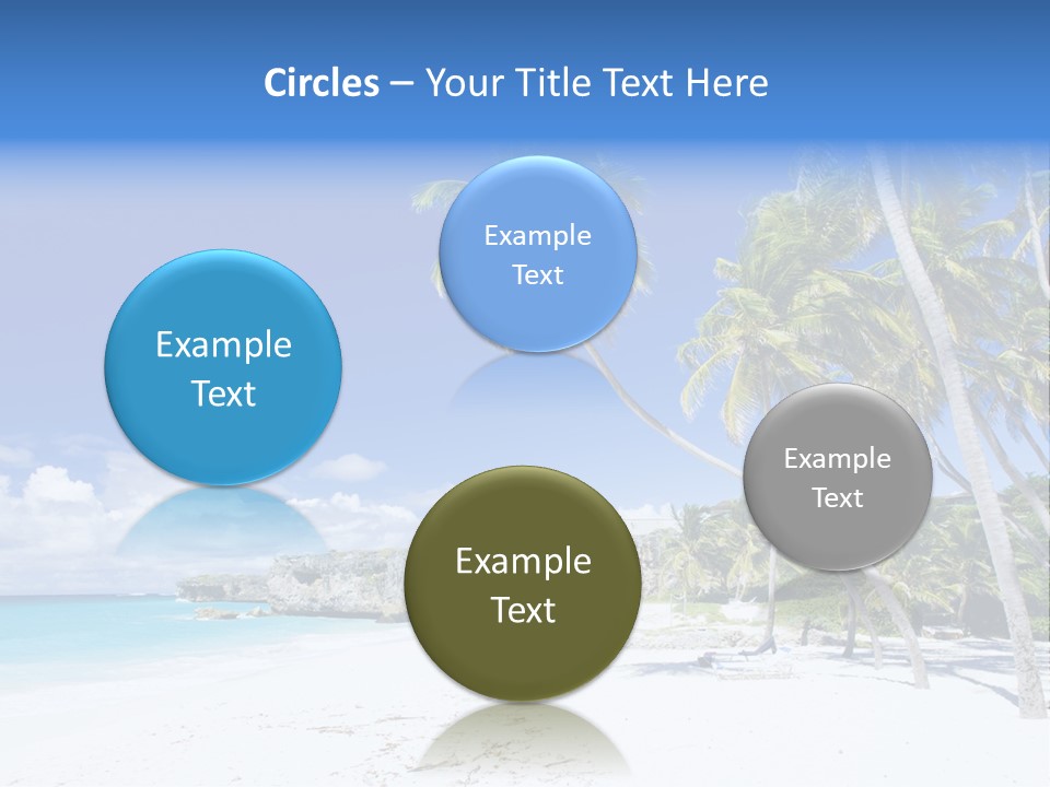 Island Quietness Cove PowerPoint Template