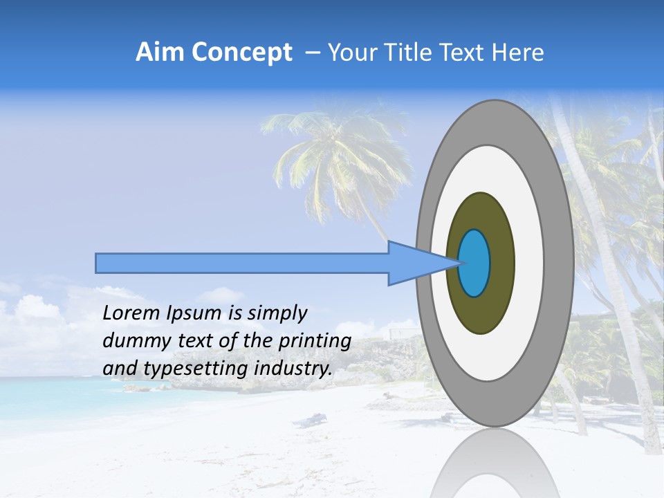 Island Quietness Cove PowerPoint Template