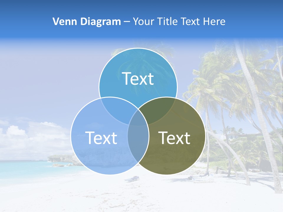 Island Quietness Cove PowerPoint Template