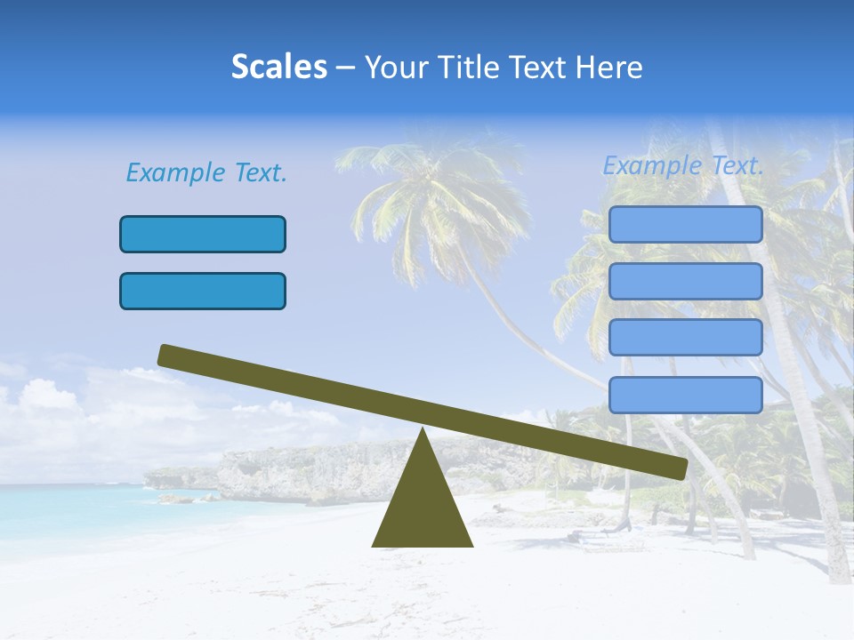 Island Quietness Cove PowerPoint Template