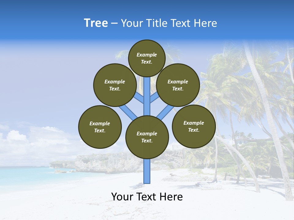 Island Quietness Cove PowerPoint Template