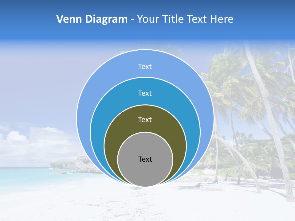 Island Quietness Cove PowerPoint Template