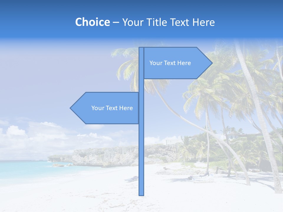 Island Quietness Cove PowerPoint Template