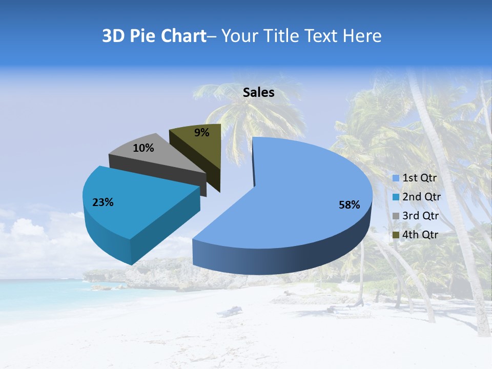 Island Quietness Cove PowerPoint Template
