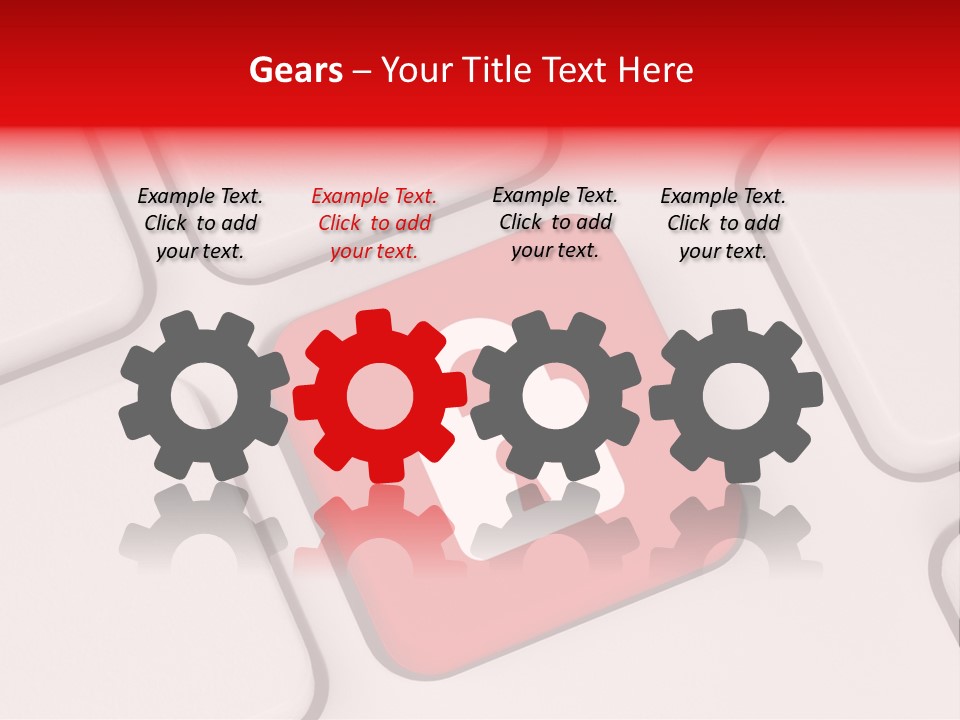 Login Technology Locker PowerPoint Template