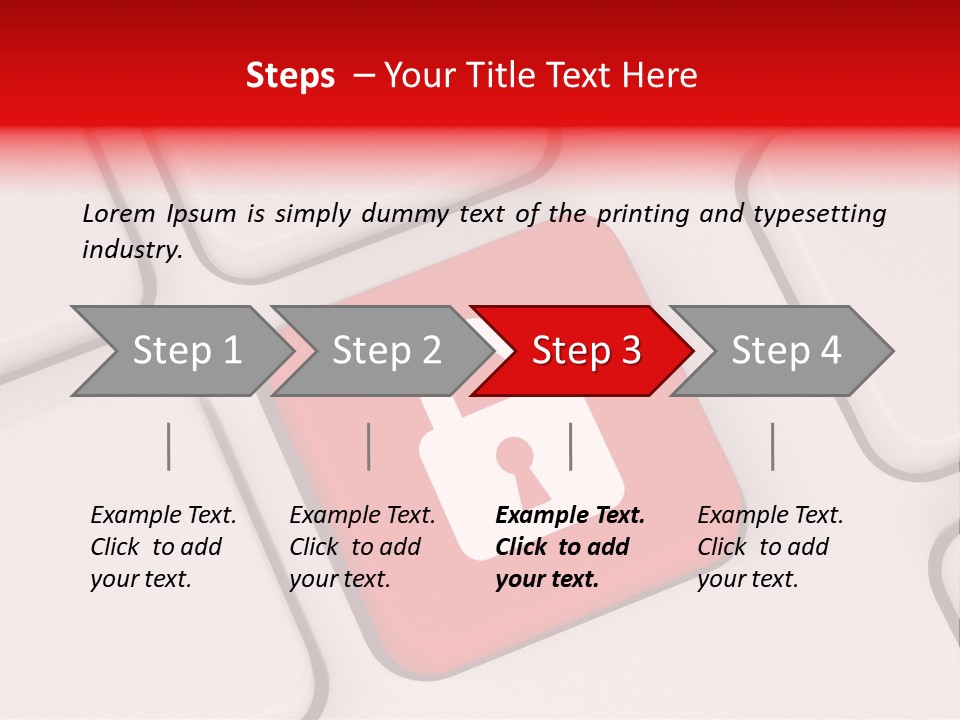 Login Technology Locker PowerPoint Template