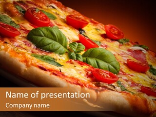 Sausage Salami Food PowerPoint Template