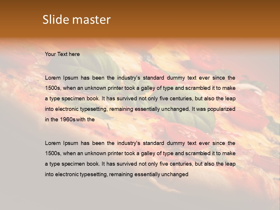 Sausage Salami Food PowerPoint Template