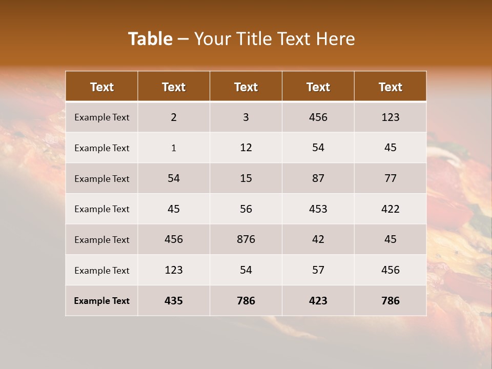 Sausage Salami Food PowerPoint Template