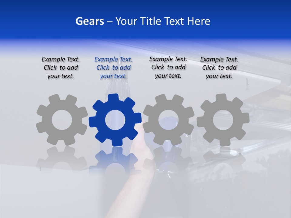 Manual Hardware Tape PowerPoint Template