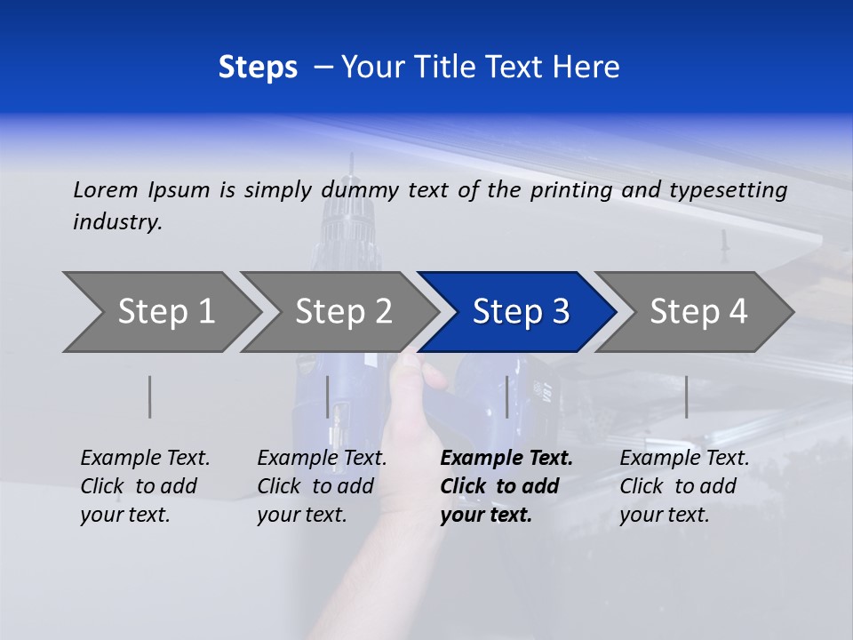 Manual Hardware Tape PowerPoint Template