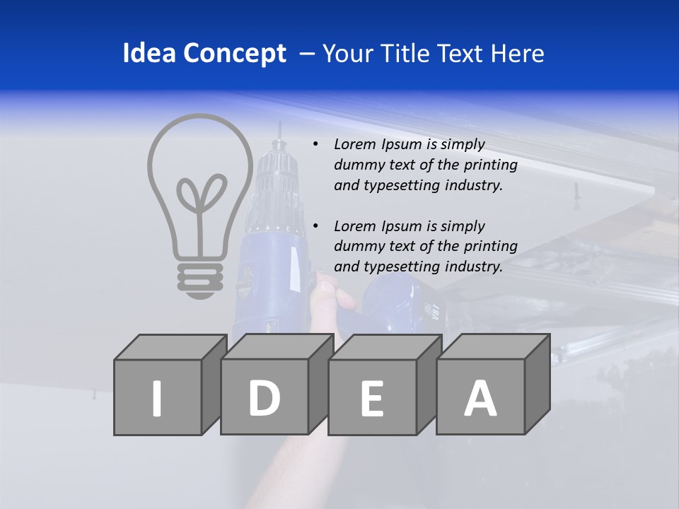 Manual Hardware Tape PowerPoint Template