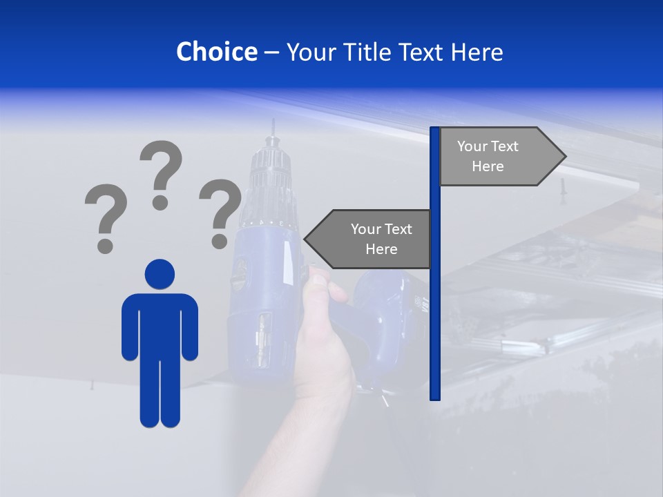 Manual Hardware Tape PowerPoint Template