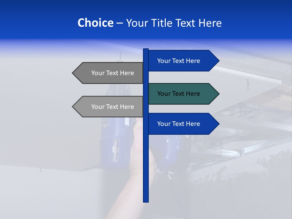 Manual Hardware Tape PowerPoint Template