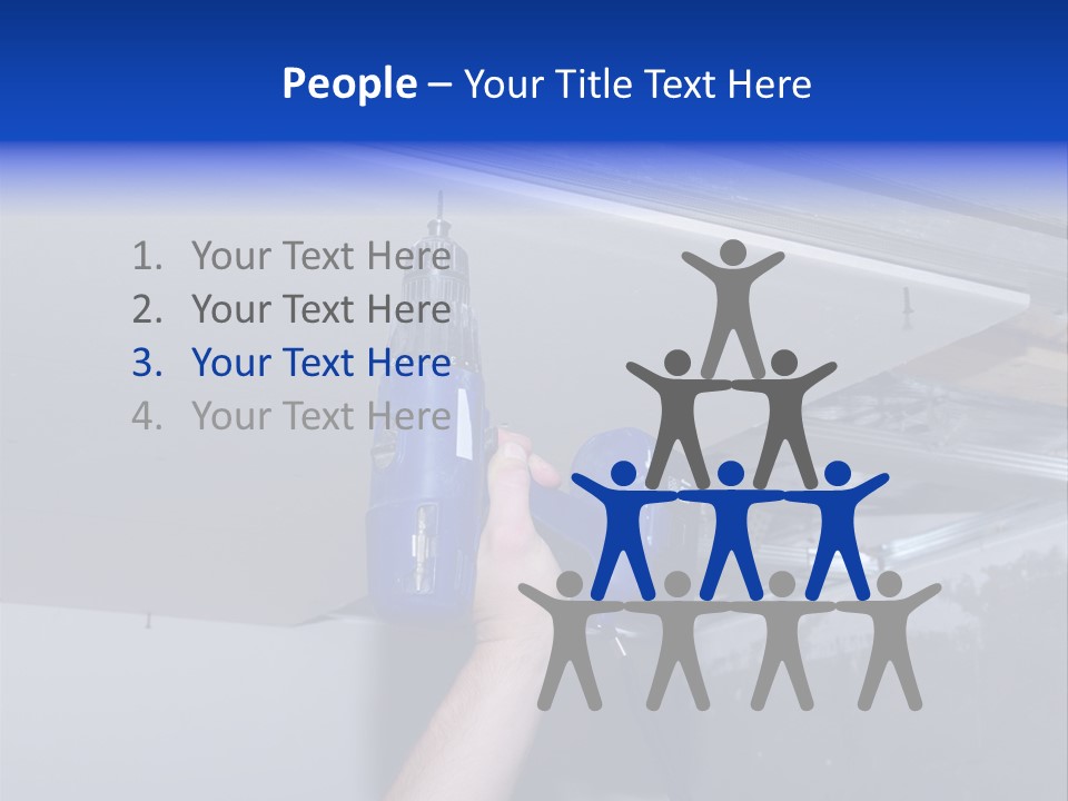 Manual Hardware Tape PowerPoint Template