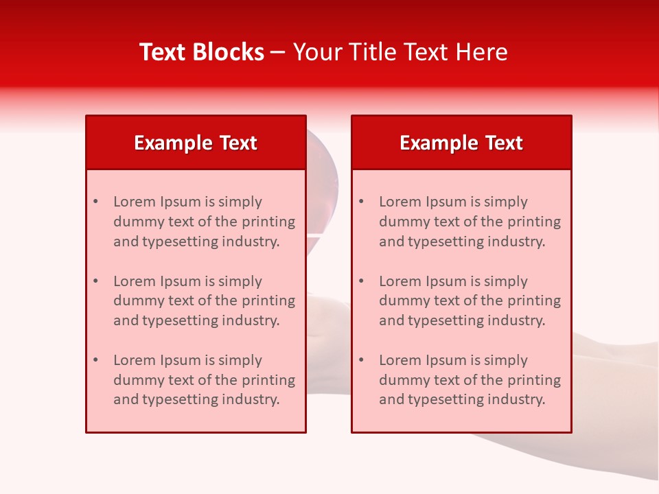Protect Protection Arm PowerPoint Template