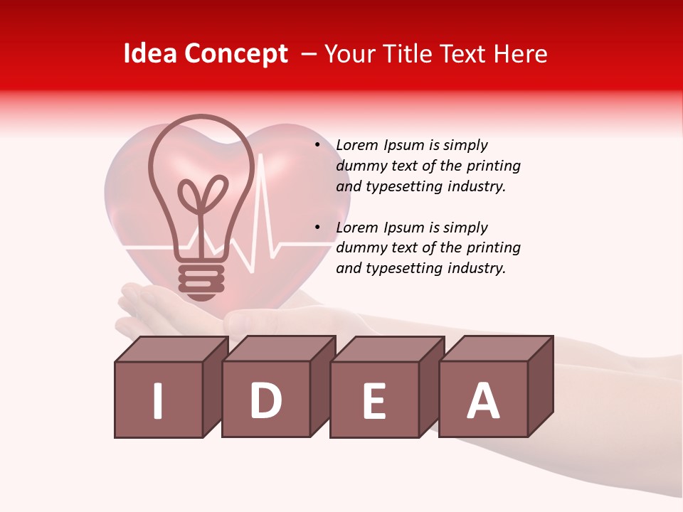 Protect Protection Arm PowerPoint Template