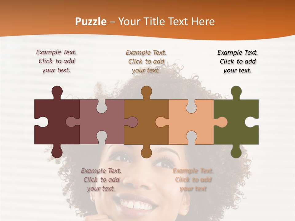 Lady Indoor Smile PowerPoint Template