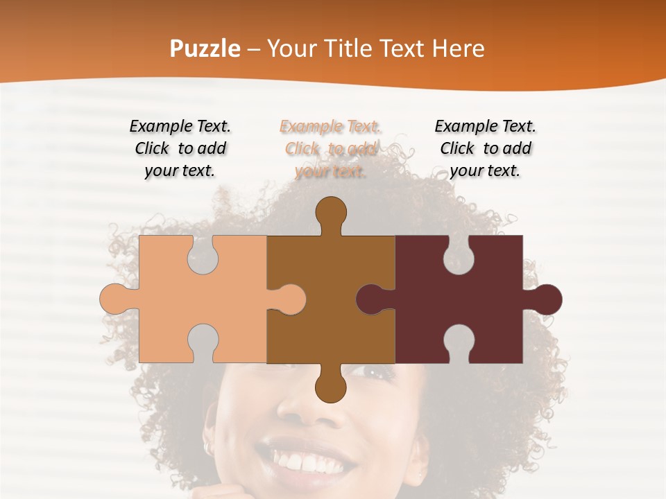 Lady Indoor Smile PowerPoint Template