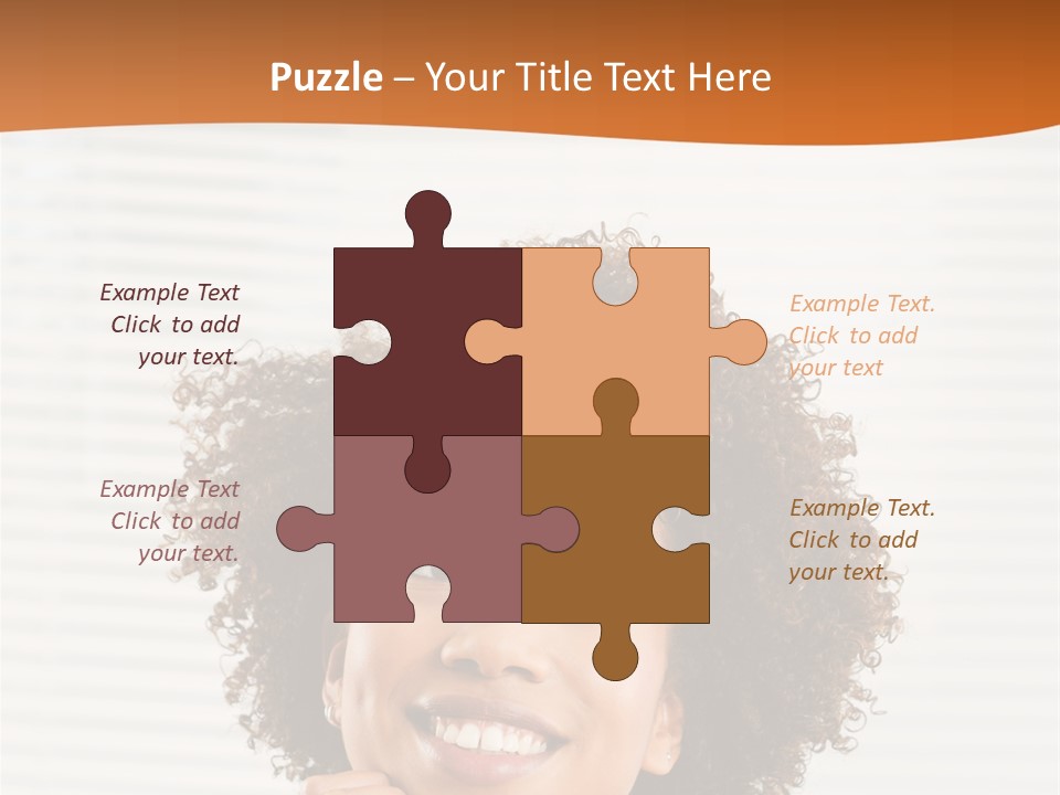 Lady Indoor Smile PowerPoint Template