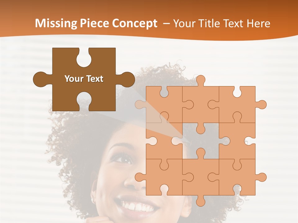 Lady Indoor Smile PowerPoint Template