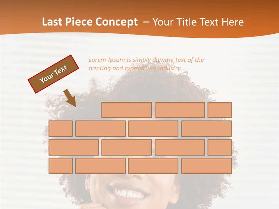 Lady Indoor Smile PowerPoint Template