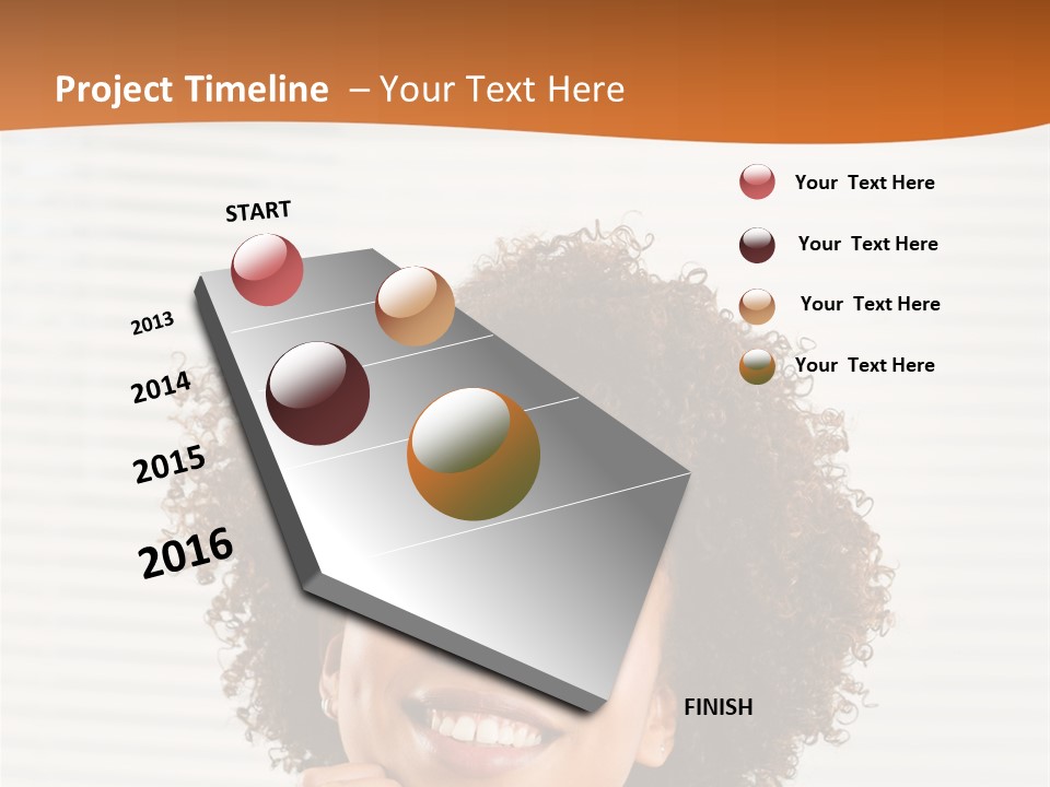 Lady Indoor Smile PowerPoint Template