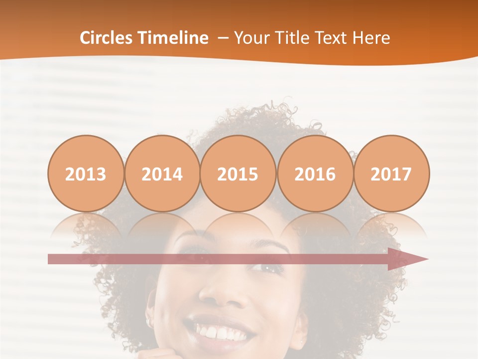 Lady Indoor Smile PowerPoint Template